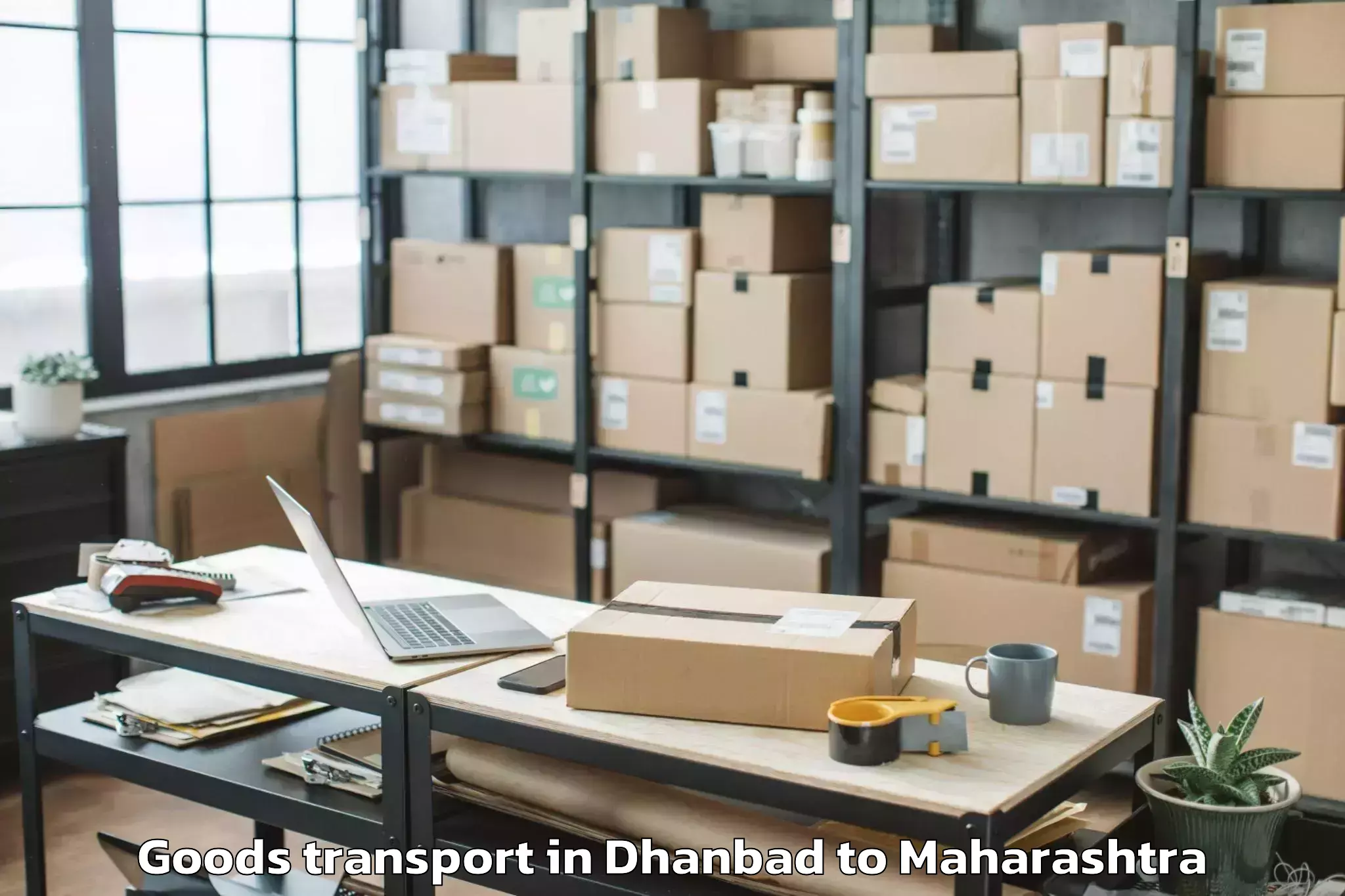 Easy Dhanbad to Baramati Goods Transport Booking